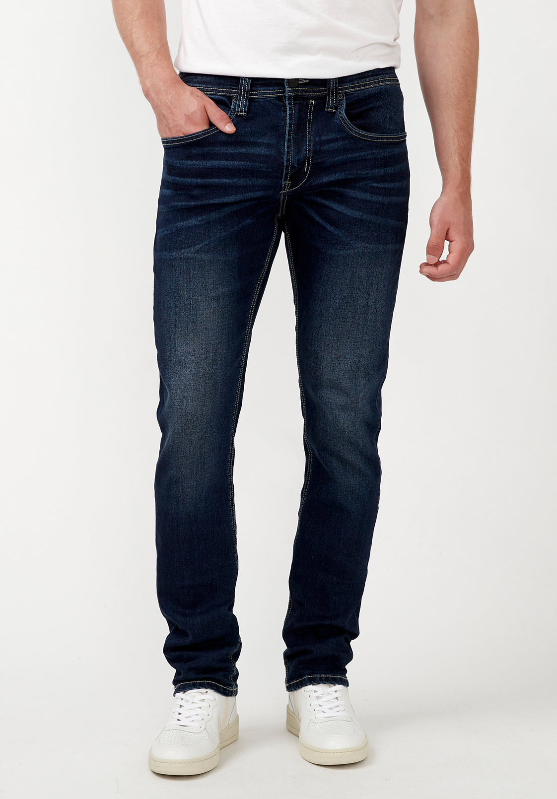 Men's Blue Slim Fit Stretch Jeans