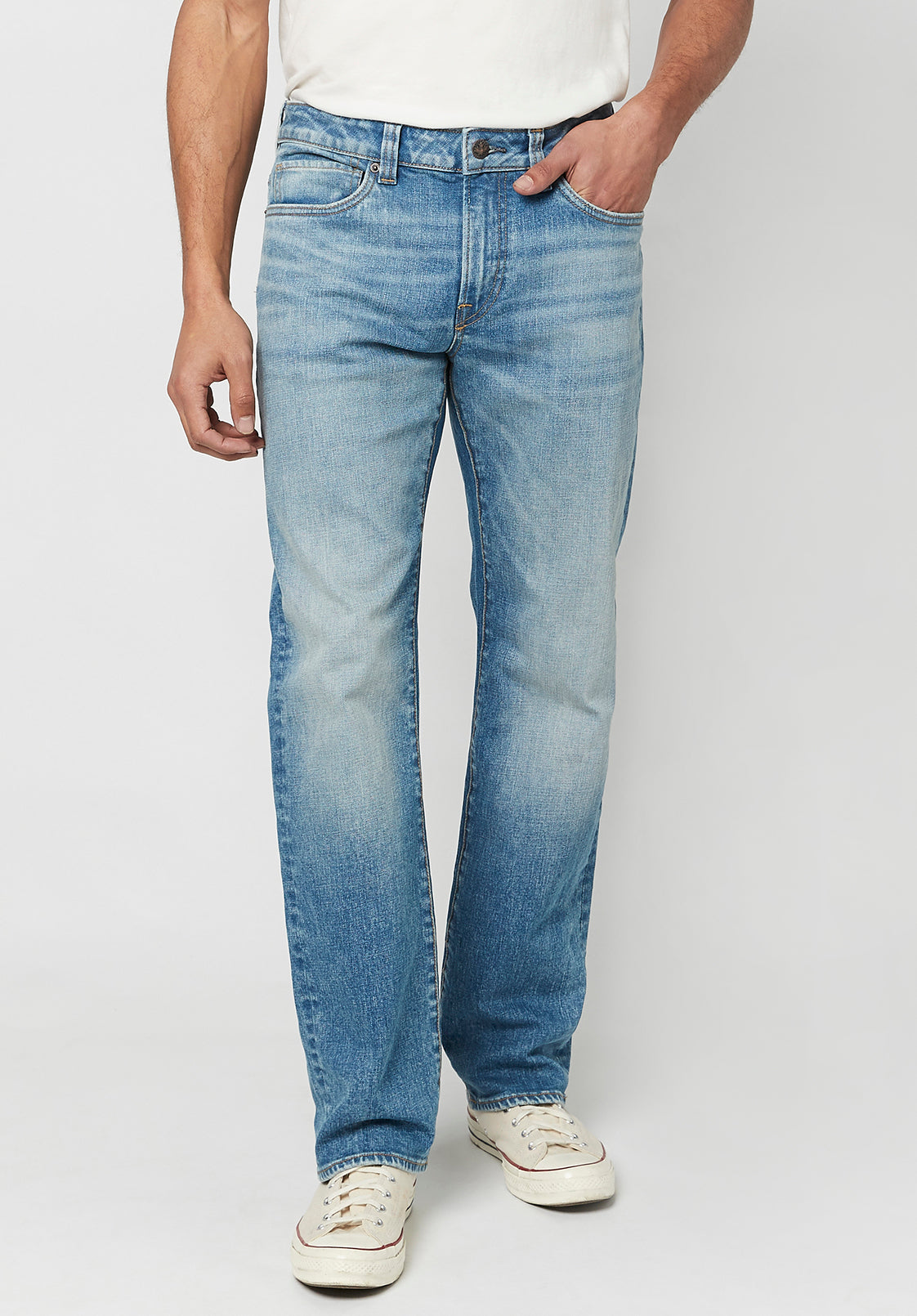 Relaxed Straight Driven Men's Jeans in Sanded Blue – Buffalo Jeans CA