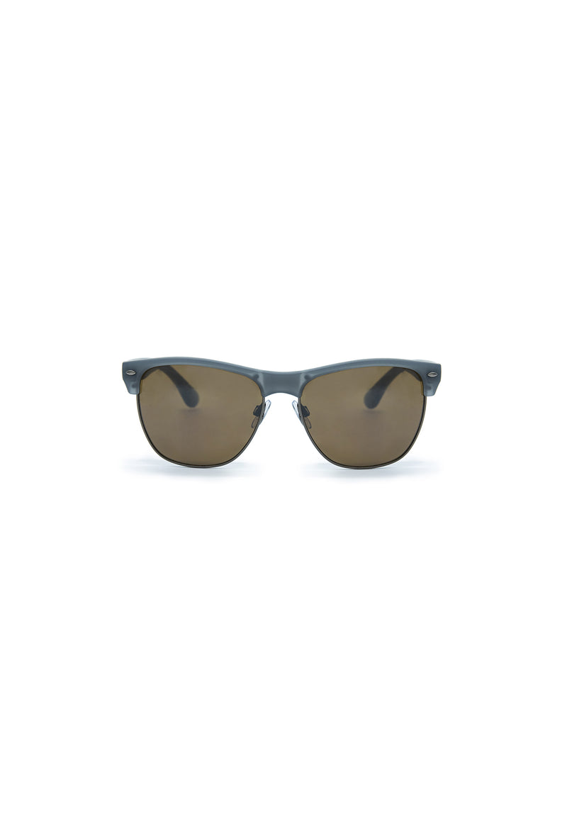 Lunettes de Soleil Classiques pour Hommes en Gris - B0026S