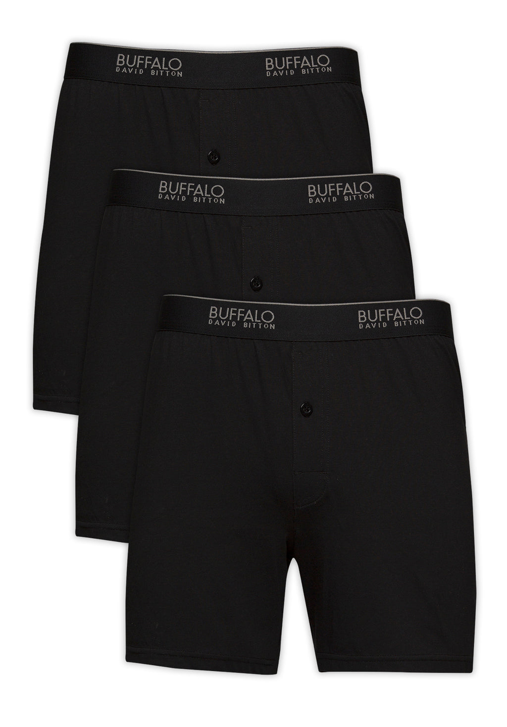 BUFFALO Men's Boxer briefs underwear knit cotton modal stretch XL (3 Pack)  - NWT