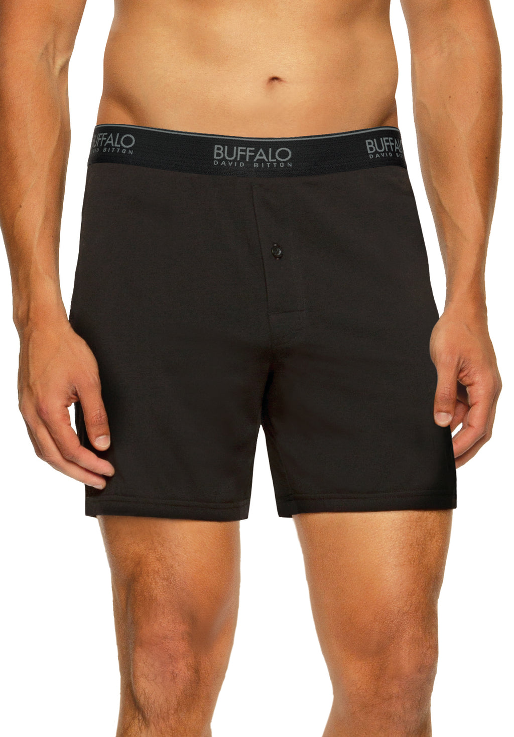 Buffalo David Bitton Mens 3 Pack Knit Boxers, Black, M: Buy Online at Best  Price in UAE 