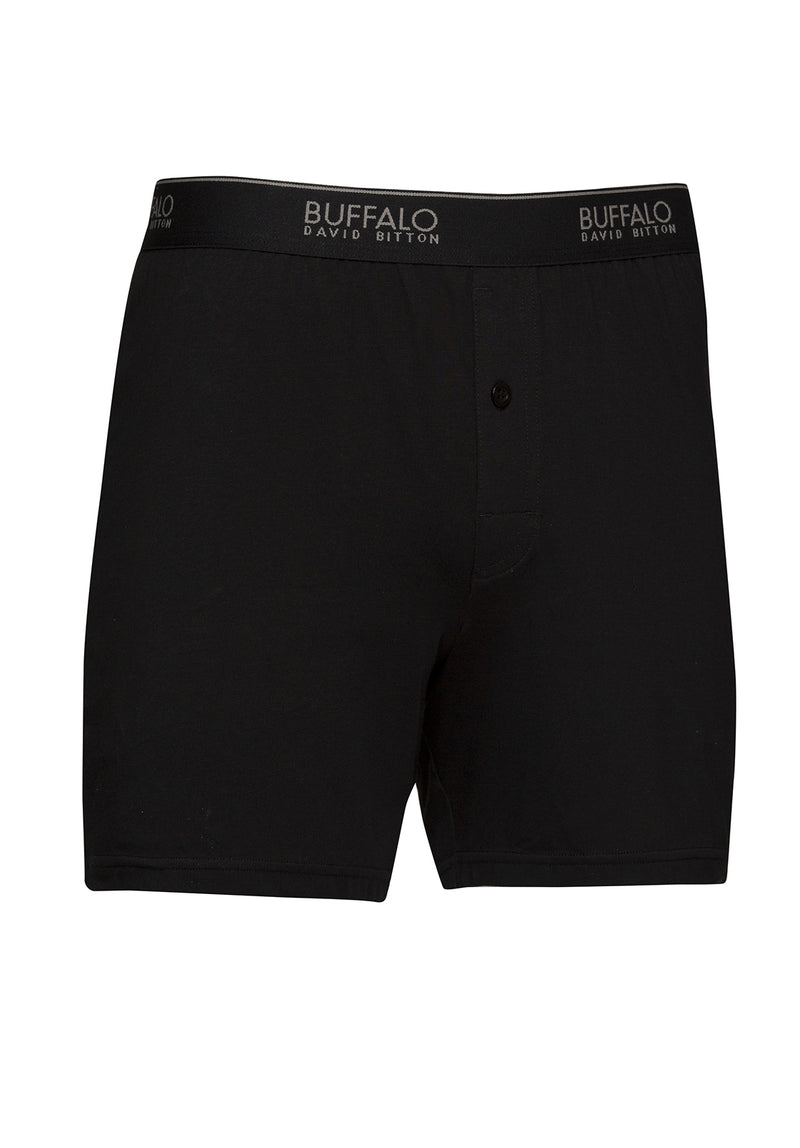 Buffalo David Bitton 3 Pk Boxer Briefs SMALL Asst Blue Navy Cotton Stretch