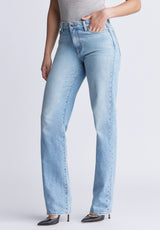 Mid Rise Straight Mary Women's Jeans, veined and worked - BL15926