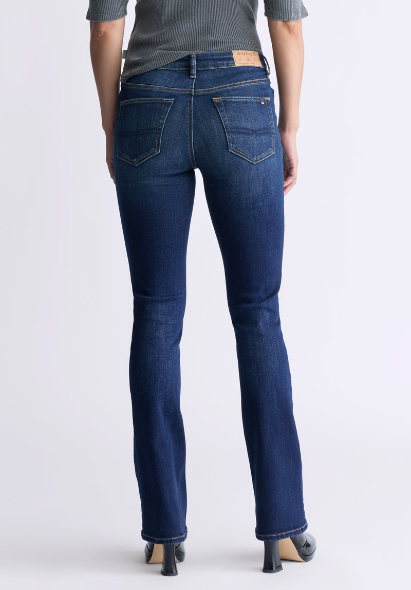 Buffalo David Bitton Mid Rise Bootcut Queen Women's Jeans, Vintage Indigo - BL15991 Color INDIGO