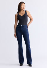 Jean évasé taille haute Joplin pour femmes, Indigo Sanded - BL15998