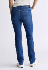 Buffalo David Bitton Mid Rise Slim Carrie Women's Jeans, Contrasting Indigo  - BL15999 Color INDIGO