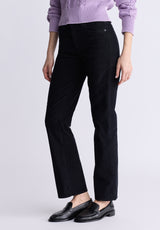 Buffalo David Bitton Mid Rise Straight Mary Women's Pants, Washed and Rinsed Black - BL16007 Color BLACK