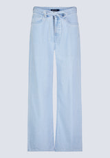 High Rise Wide Leg Alecia Women's Jeans, Light vintage blue - BL16011