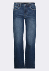 High Rise Straight Jayden Women's Jeans, Indigo Contrast - BL16062