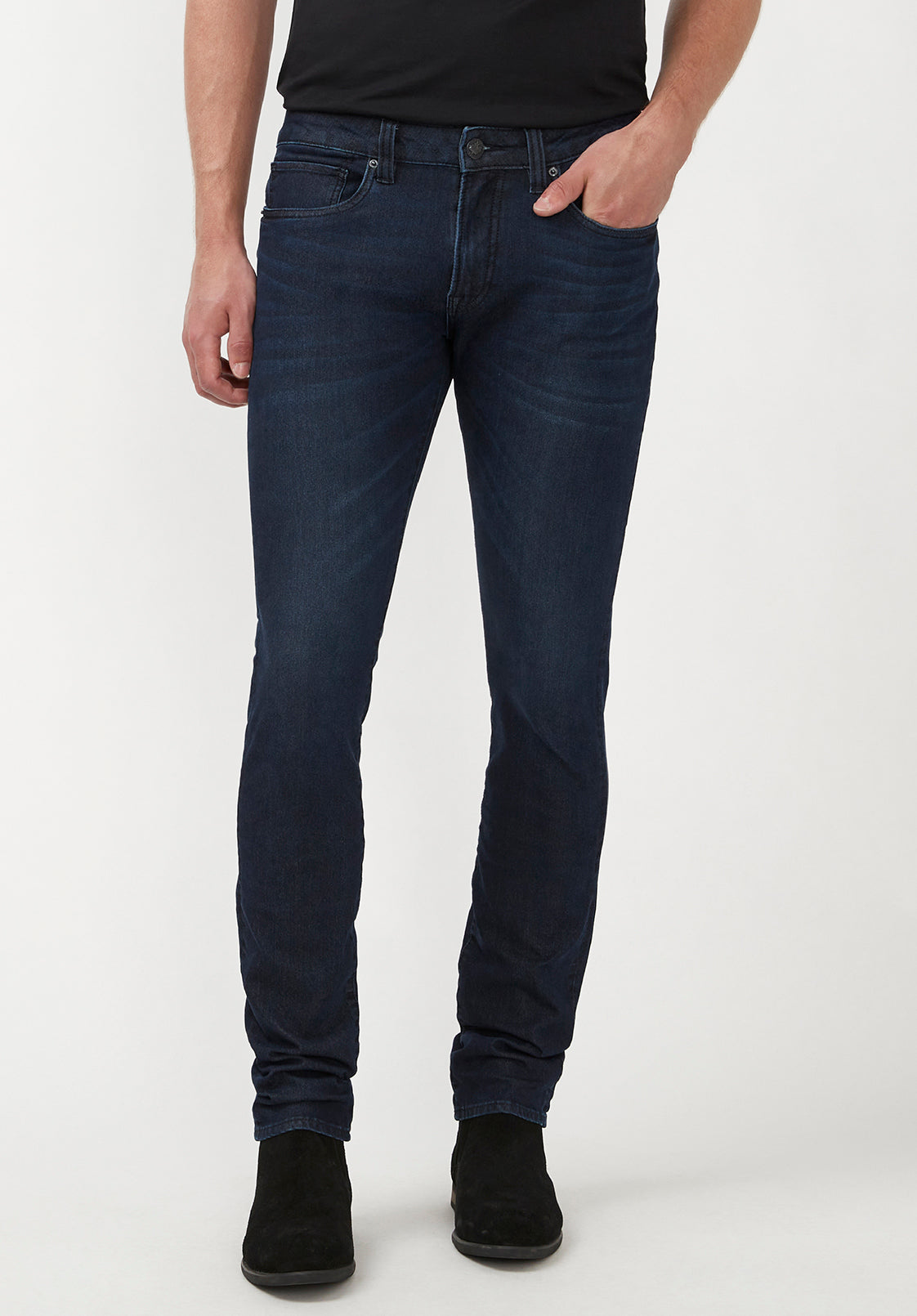 Skinny Max Men's Jeans in Sanded and Faded Dark Blue - BM22589 ...