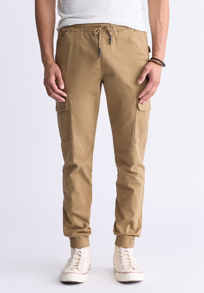 Pantalon cargo beige foncé Tom pour hommes - BM22930