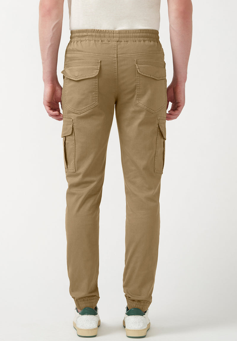 Buy Khaki Green Slim Cotton Stretch Cargo Trousers from Next USA