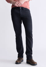 Pantalon droit pour homme Straight Six, noir - BM22939