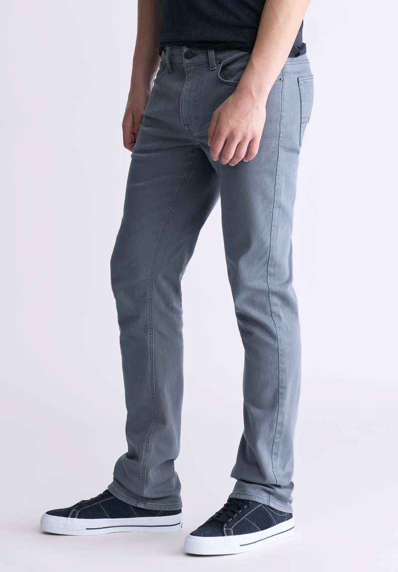 Pantalon droite pour hommes Straight Six, gris graphite - BM22939