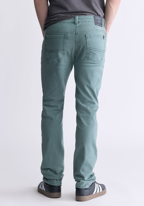 Pantalon droite pour hommes Straight Six, vert balsamique - BM22939