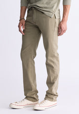 Pantalon droit pour homme Straight Six, vert olive - BM22939