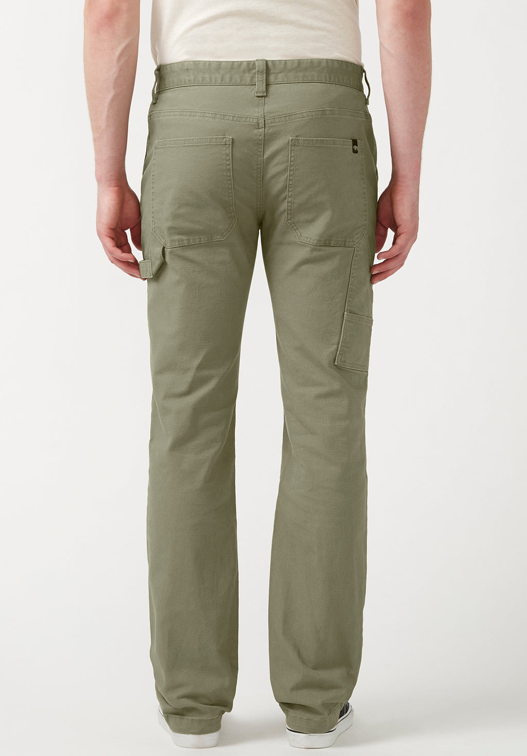 Olive Green Long Cotton Fisherman Pants for Men