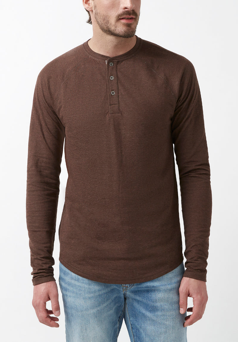 Essentials Men's Long-Sleeve Soft Touch Waffle Stitch