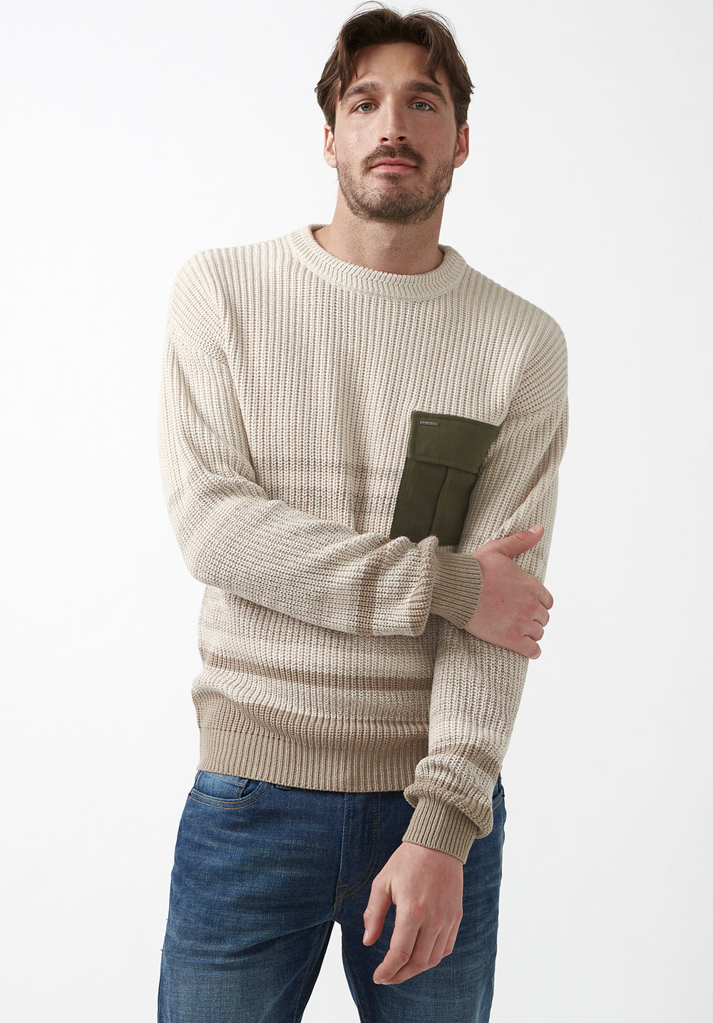 Beige sweater best sale