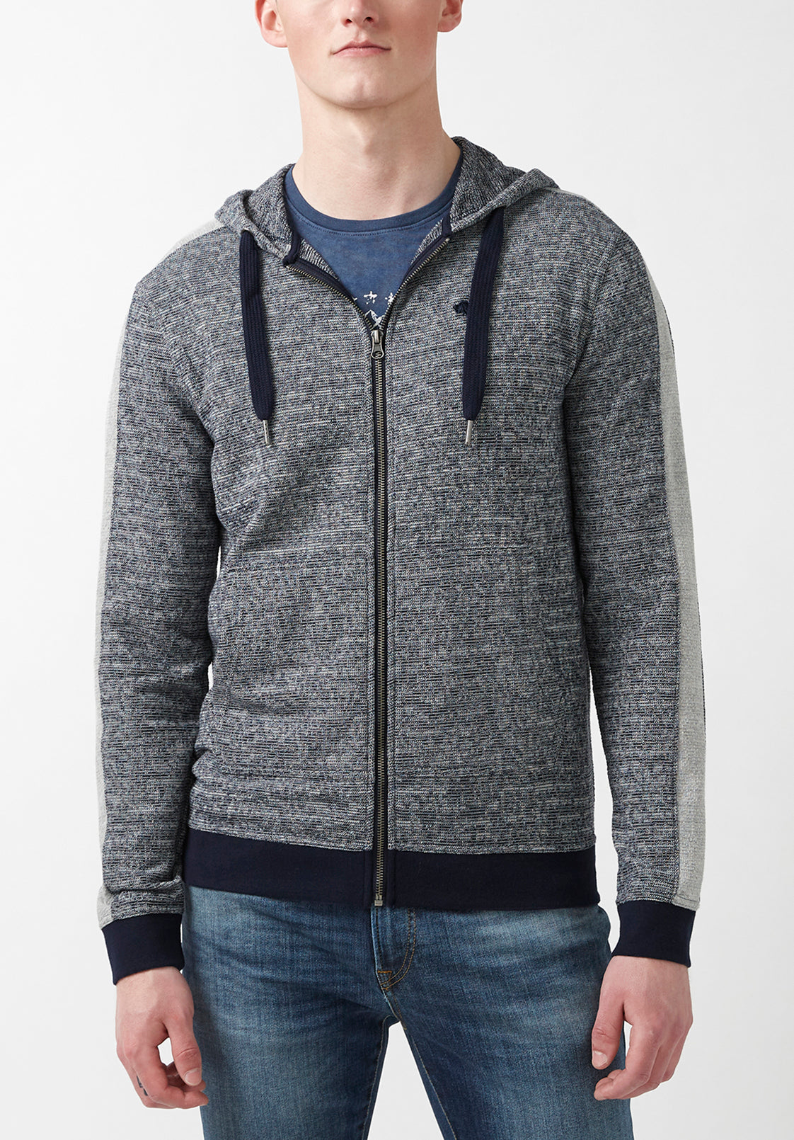 Fansa Men’s Full-zip Hoodie Sweatshirt in Navy – Buffalo Jeans CA
