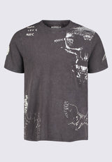 Tupeck Men's Short Sleeve Graphic T-shirt, Dark Grey - BM24330