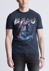 T-shirt Tizoc à manches courtes et à imprimé pour homme, noir - BM24410