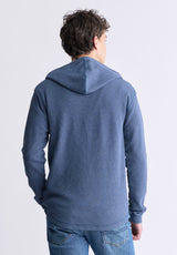 Buffalo David Bitton Kafom Men's Hooded Long-Sleeve Top, Midnight Blue - BM24433 Color MIDNIGHT BLUE