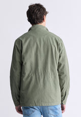 Buffalo David Bitton Jafom Men's Utility Jacket with Pockets, Army Green - BM24445 Color ARMY GREEN