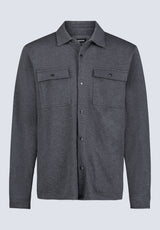 Sigge Men's Blanket Shirt with Chest Pockets, Charcoal - BM24460