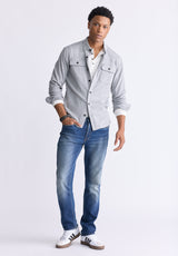 Sigge Men's Blanket Shirt in Grey - BM24307