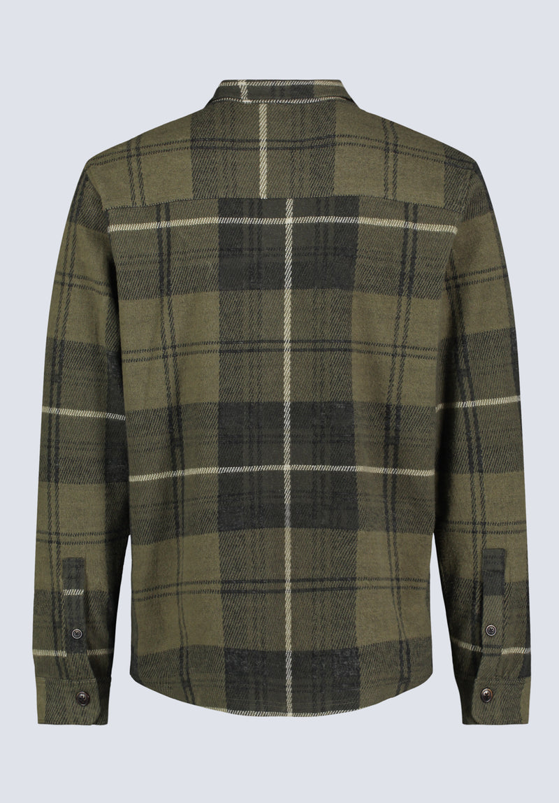 Samme Men's Plaid Blanket Shirt, Fern Green - BM24461