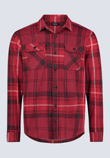 Samme Men's Plaid Blanket Shirt, Cranberry - BM24461