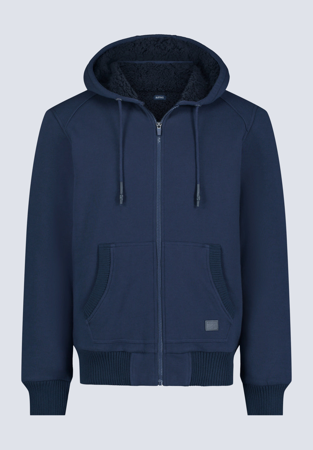 Buffalo Men s Fasox Zip Sherpa Hoodie Midnight Blue M