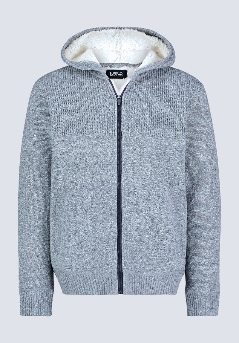 Grey sherpa hoodie online