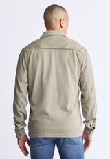 Salto Men's Utility Button-Up Shirt Jacket, Army green - BM24497