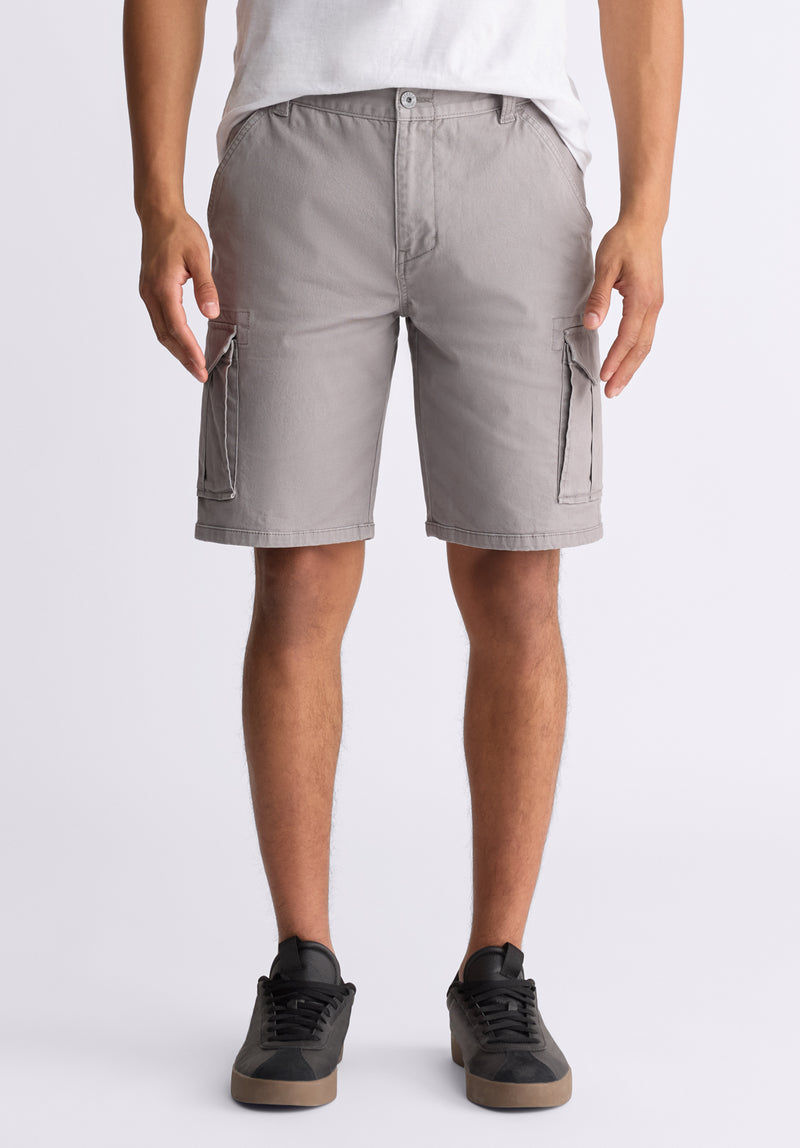 Hiero Men's Cargo Shorts, Ardent Grey - BM24503