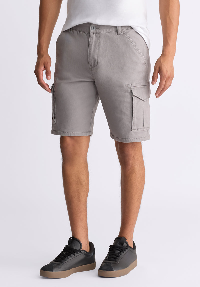 Hiero Men's Cargo Shorts, Ardent Grey - BM24503