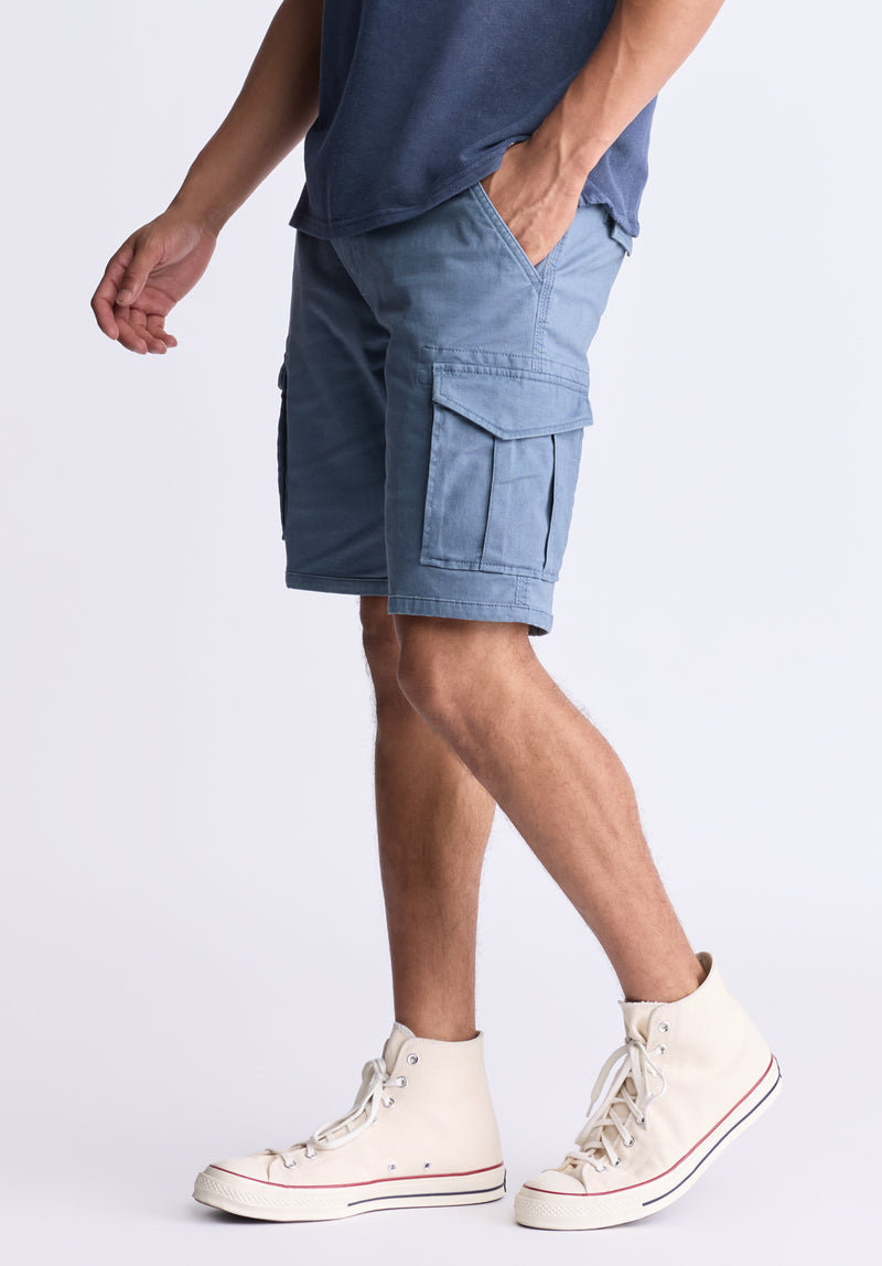 Hiero Men's Cargo Shorts, Mirage blue - BM24503