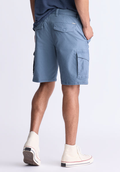 Hiero Men's Cargo Shorts, Mirage blue - BM24503