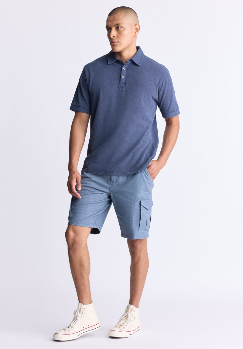 Hiero Men's Cargo Shorts, Mirage blue - BM24503