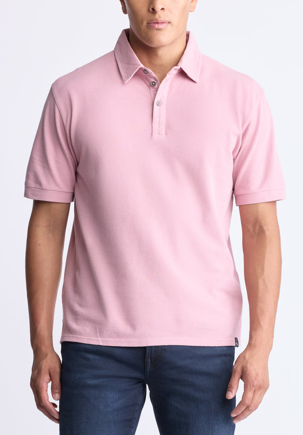 Kabold Men's Classic Polo, Lilas pink - BM24515