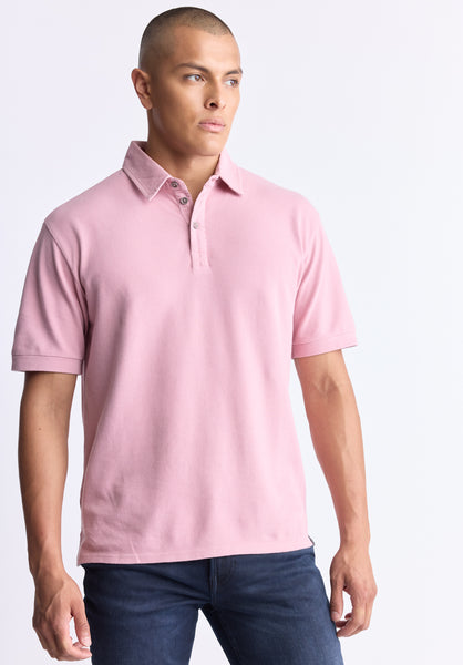 Kabold Men's Classic Polo, Lilas pink - BM24515