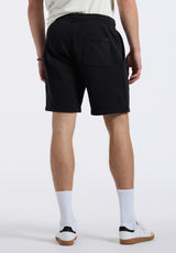 Short en molleton relax pour homme Hilston, Noir - BM24536