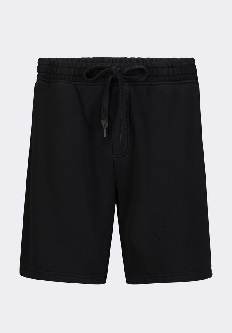 Hilston Men's Fleece Relaxed Shorts, Black - BM24536