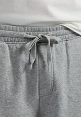 Hilston Men's Fleece Relaxed Shorts, Heather Grey - BM24536