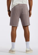 Short en molleton relax pour homme Hilston, Marron - BM24536