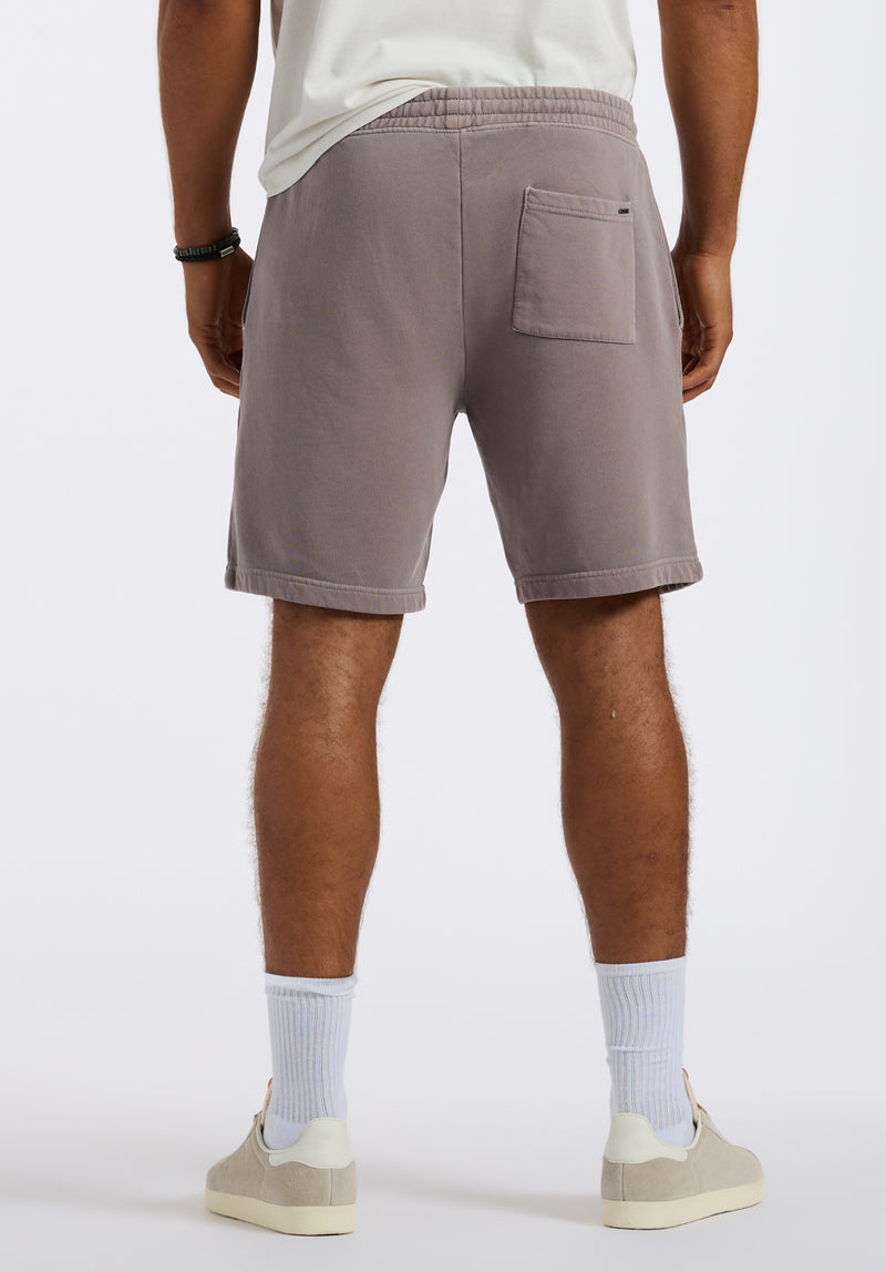 Short en molleton relax pour homme Hilston, Marron - BM24536