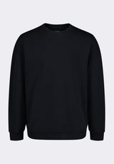 Famke Men's Relaxed Crewneck Sweatshirt, Black - BM24541