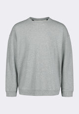 Famke Men's Relaxed Crewneck Sweatshirt, Heather Grey - BM24541