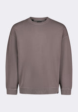 Sweat-shirt col rond décontracté pour homme Famke, Marron - BM24541